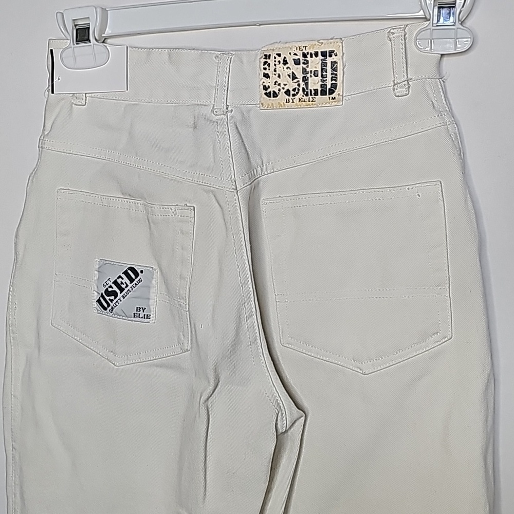Get Used by Elie Vintage 1980's high waist straight leg white jeans sz 28
